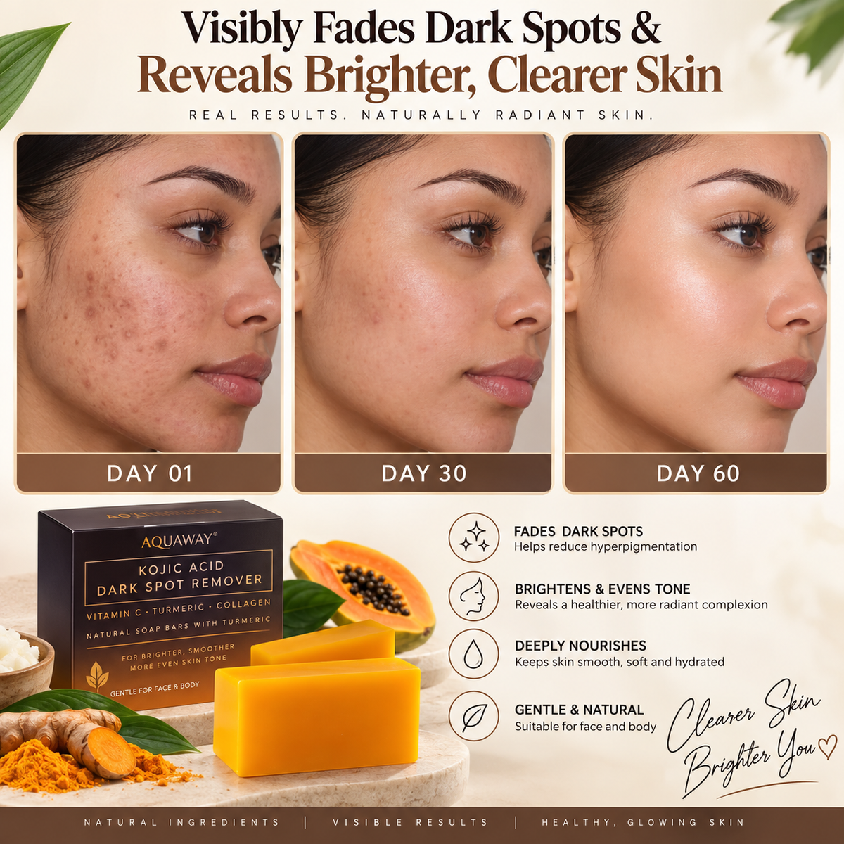 Wholesale Organicl Handmade Shea Butter Skin Face Body Soap Vitamin C Retinol Turmeric Hyaluronic Acid Vitamin E Kojic Acid Soap